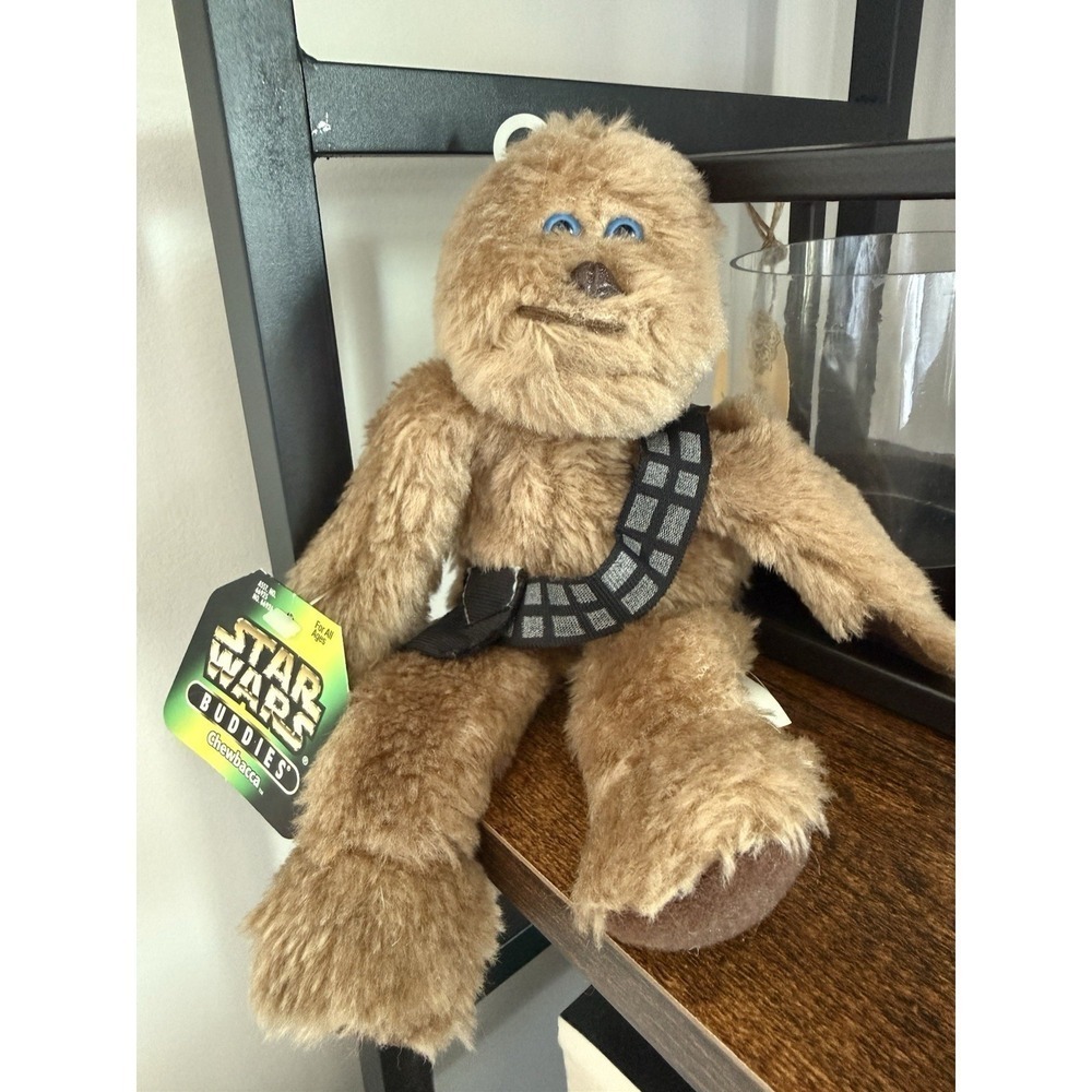 Vintage 1997 Kenner Star Wars Beanie Buddies Chewbacca Chewie  w / Tag